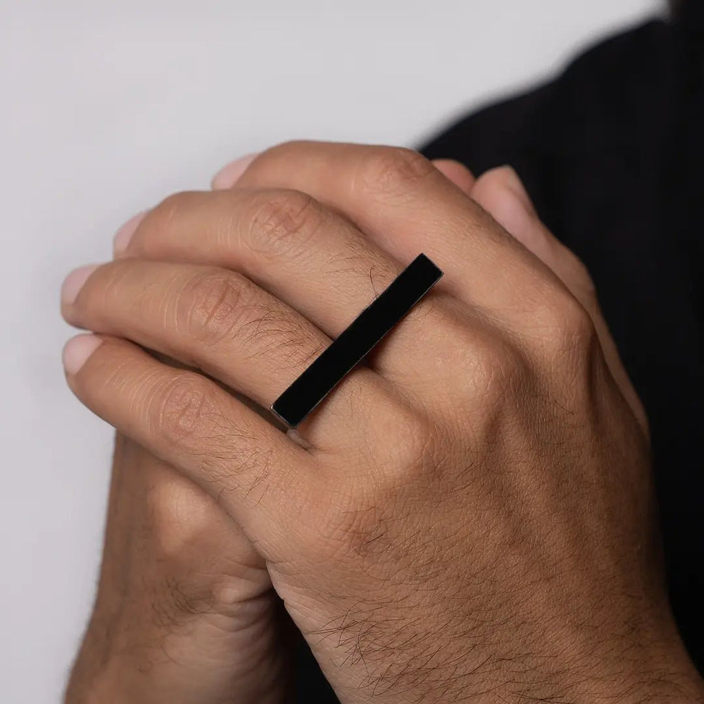 Fusion Bar Ring (Black) - Eleos