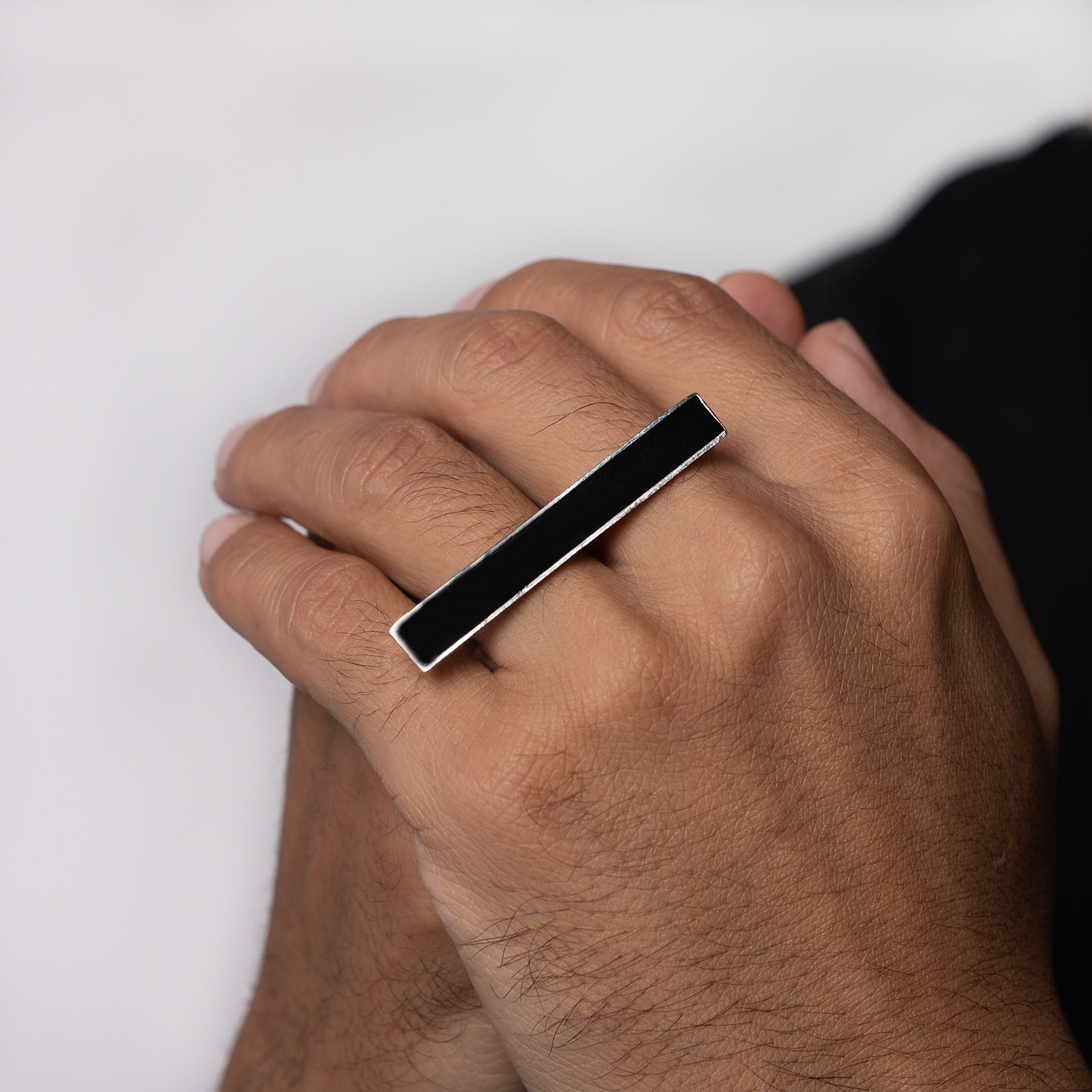 Fusion Bar Ring (Silver) - Eleos