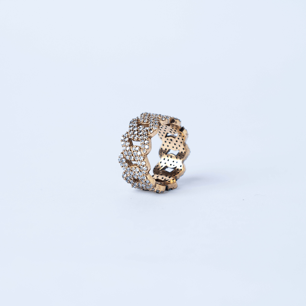 Iced Cuban Ring (Gold) - Eleos