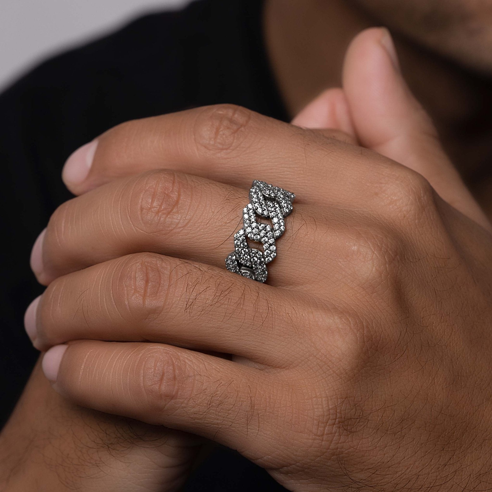 Iced Cuban Ring (Silver) - Eleos