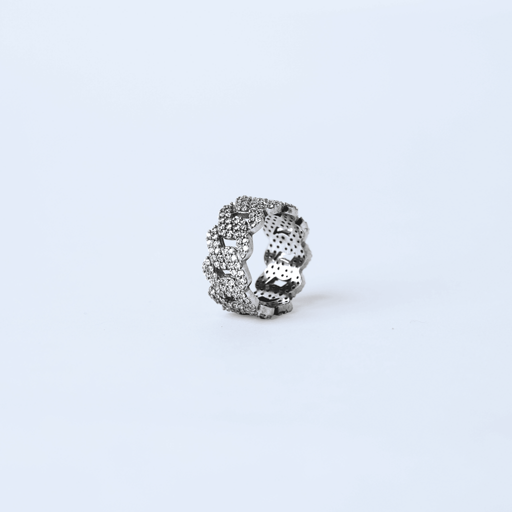 Iced Cuban Ring (Silver) - Eleos