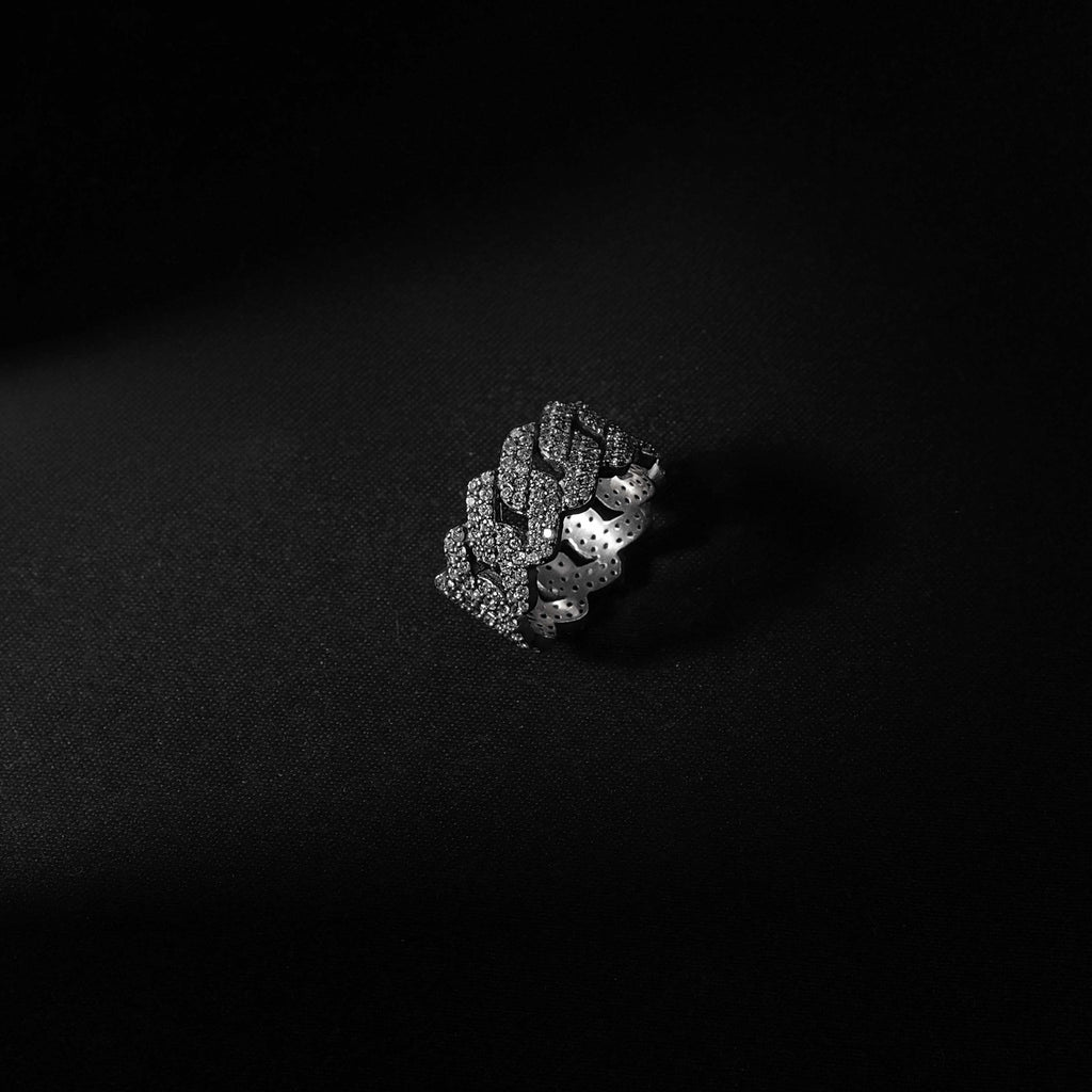 Iced Cuban Ring (Silver) - Eleos