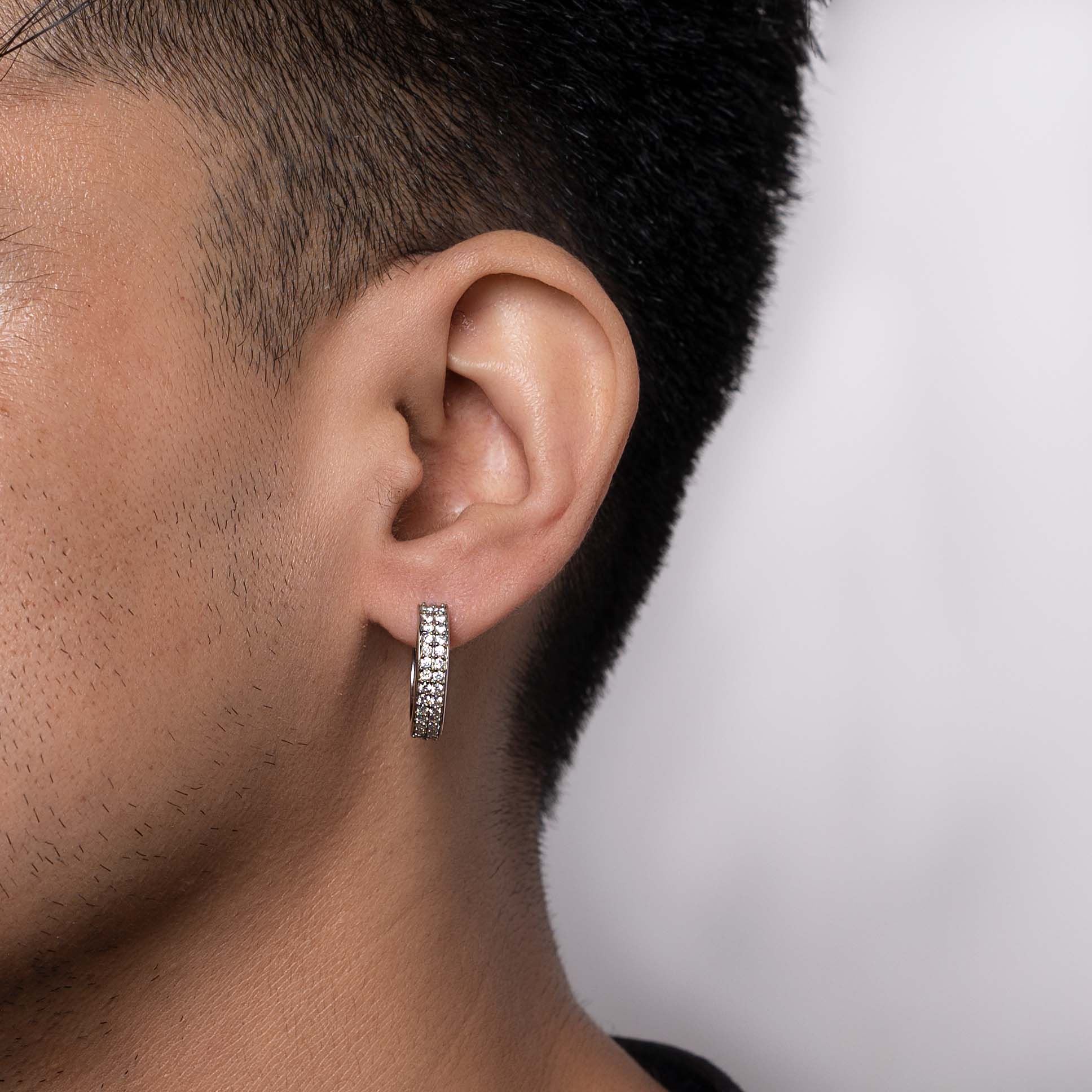 Iced Hoop Earrings - Eleos