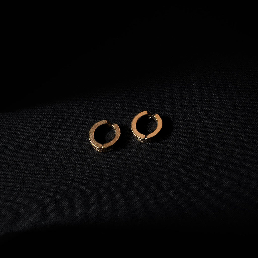 No Pierce Earring Hoops (Gold) - Eleos