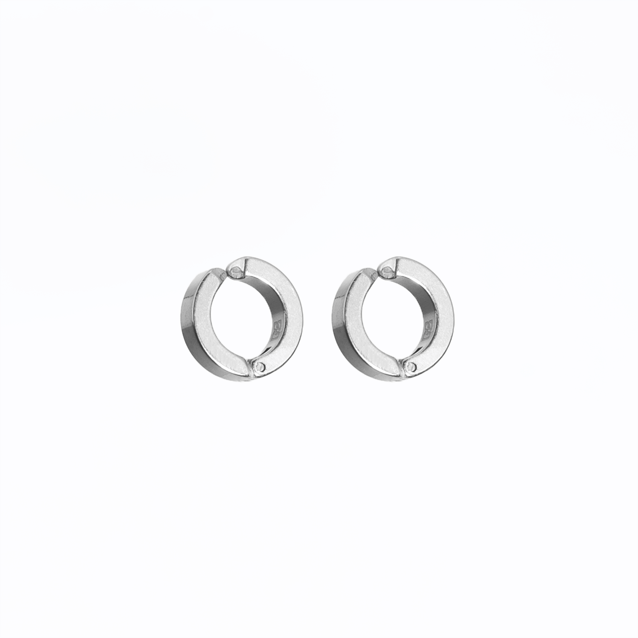 No Pierce Earring Hoops (Silver) - Eleos