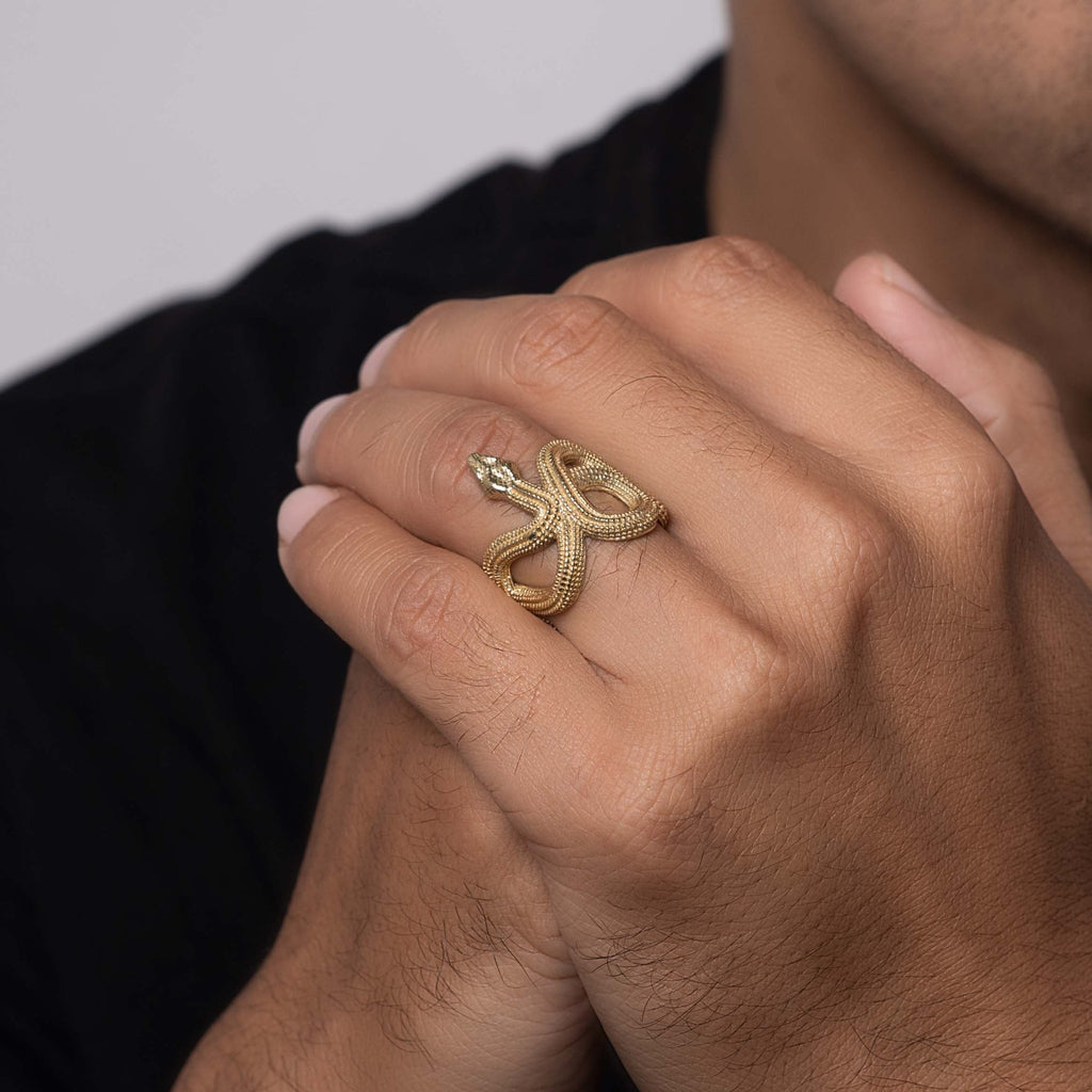 Snake Loop Ring (Gold) - Eleos